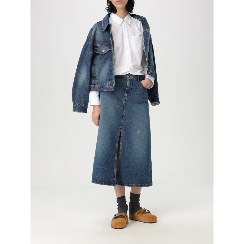 A.p.c. Georgia Mini Rok Blue Dames