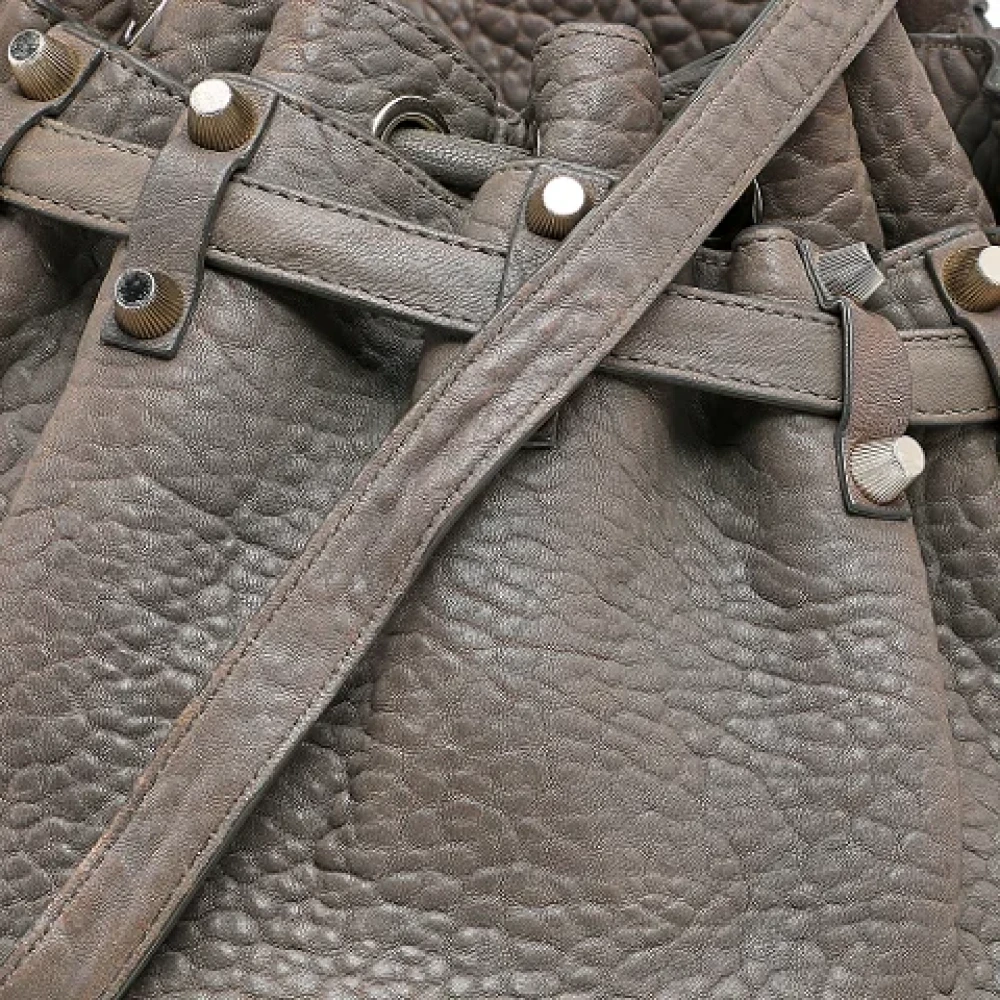 Alexander Wang Pre-owned Leather shoulder-bags Gray Dames