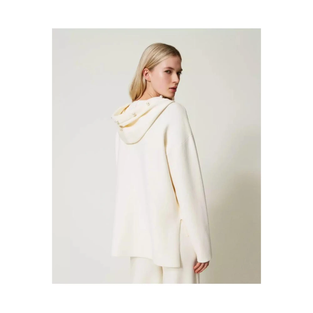Twinset Stijlvolle Hoodies voor een trendy look White Dames