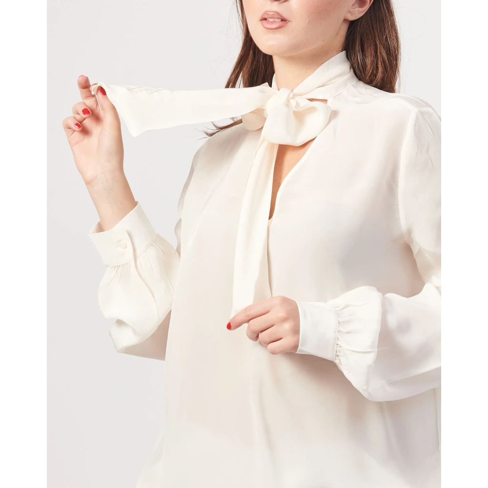 Armani Exchange Special Bow Shirt White Dames