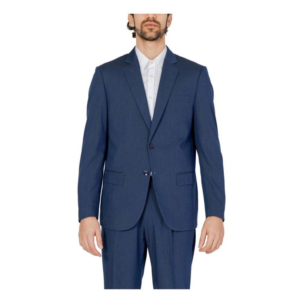 Antony Morato Blauwe Geknoopte Blazer Lente Zomer Mannen Blue Heren