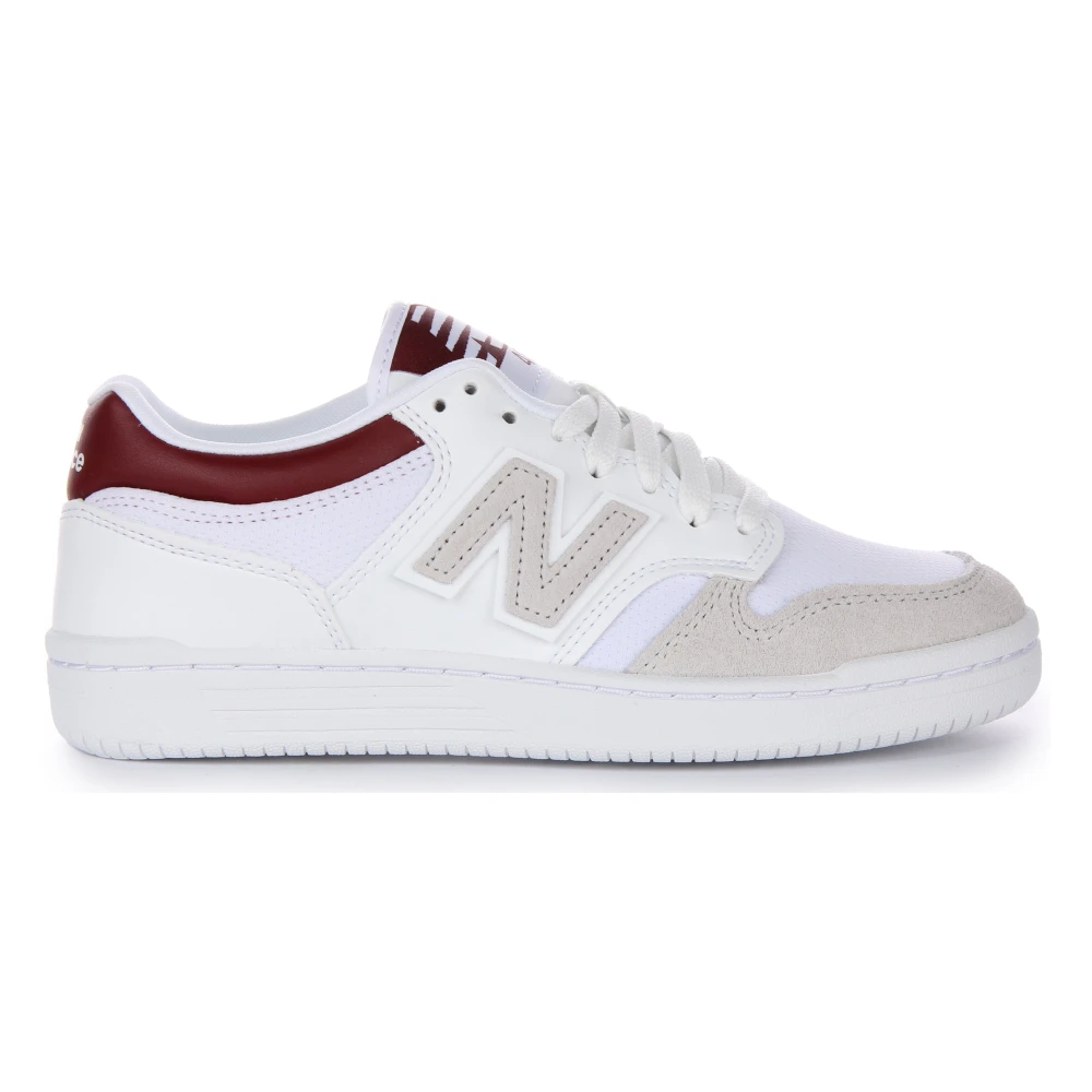 New Balance Men's White Leather Trainers