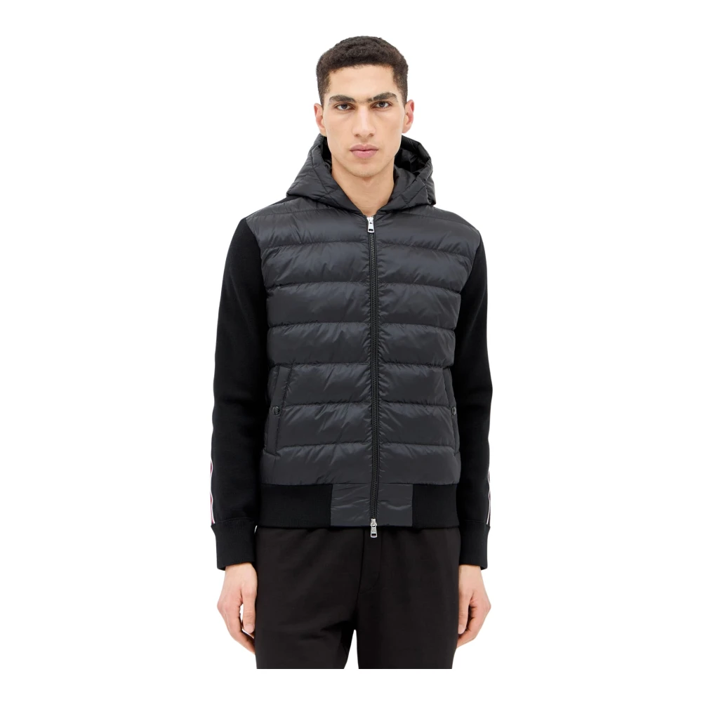 Moncler Vadderad dragkedja kofta Black, Herr