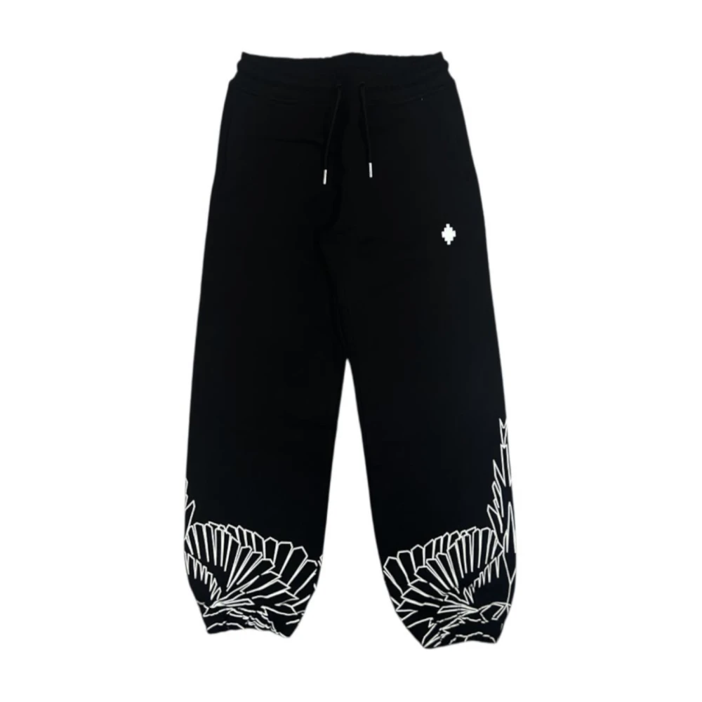 Marcelo Burlon Black Sweatpants, Unisex, 6 Y, Joggers