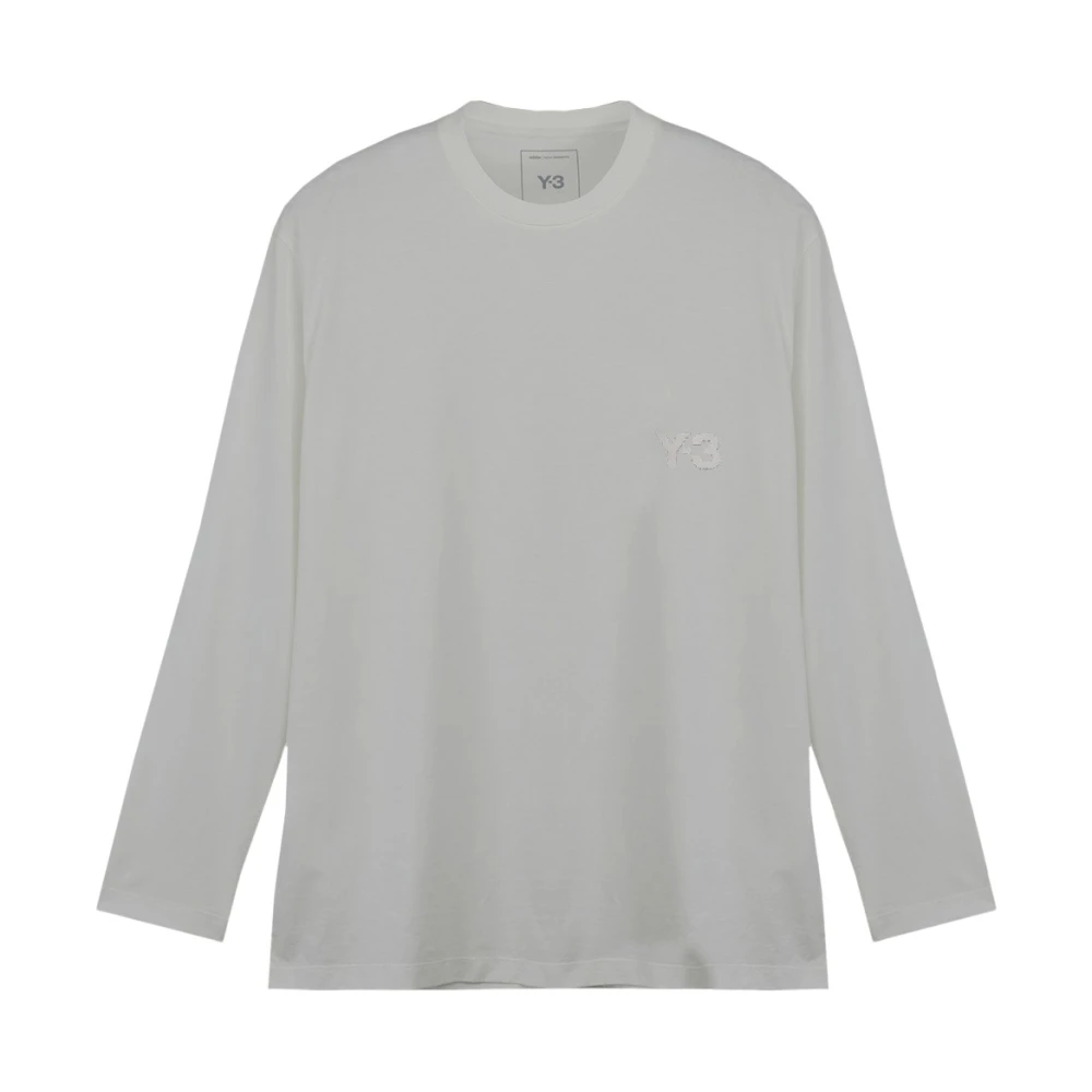 Y-3 Katoen Logo Tee White Heren