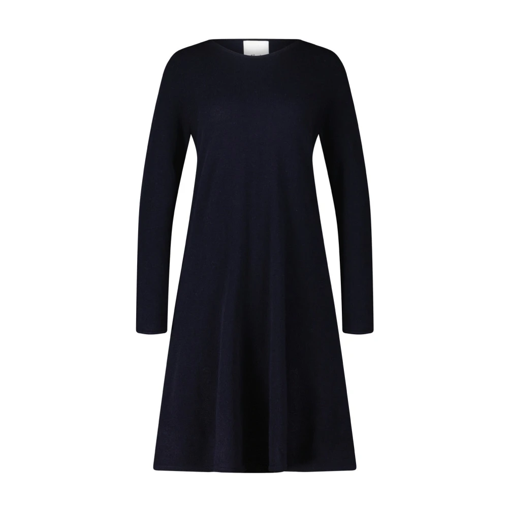allude Cashmere gebreide jurk Blue Dames