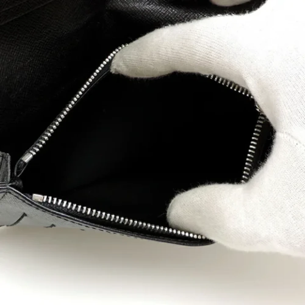 Louis Vuitton Vintage Pre-owned Leather wallets Black Heren