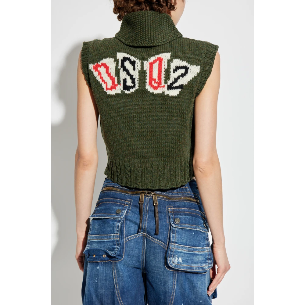 Dsquared2 Hoodie Green Dames
