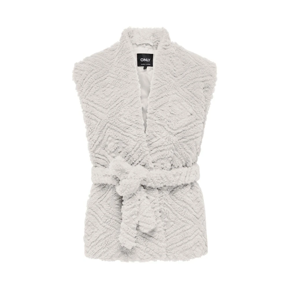 Only Teddy Waistcoat Life CC OT Beige Dames