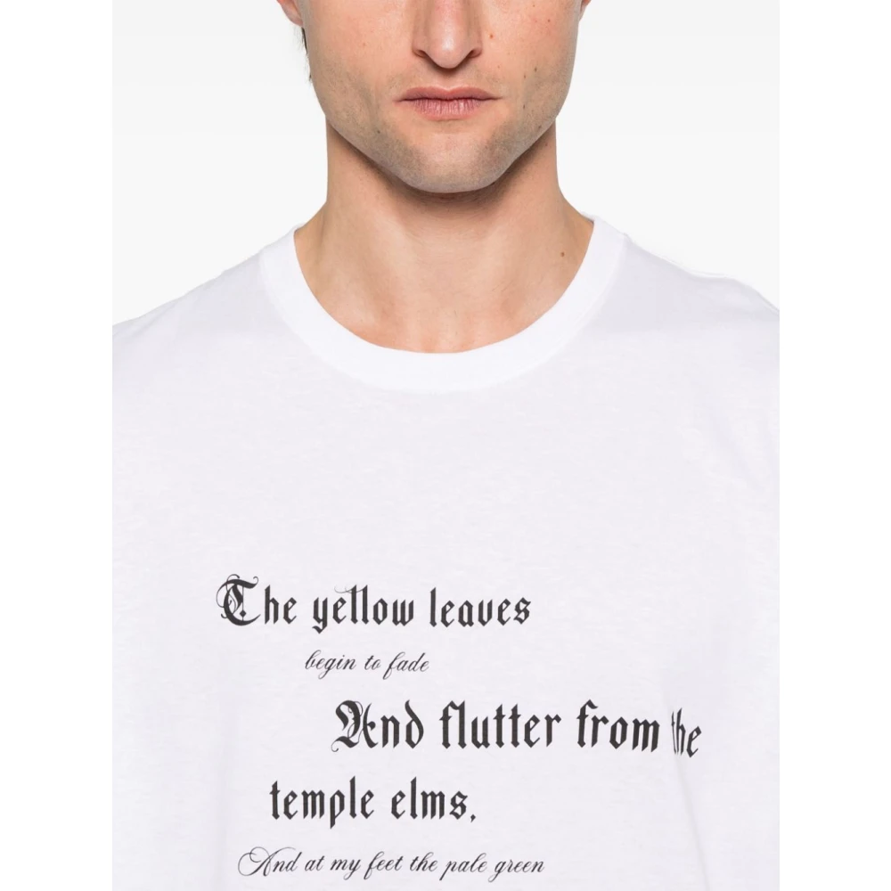 alexander mcqueen Zwarte T-shirts en Polos White Heren