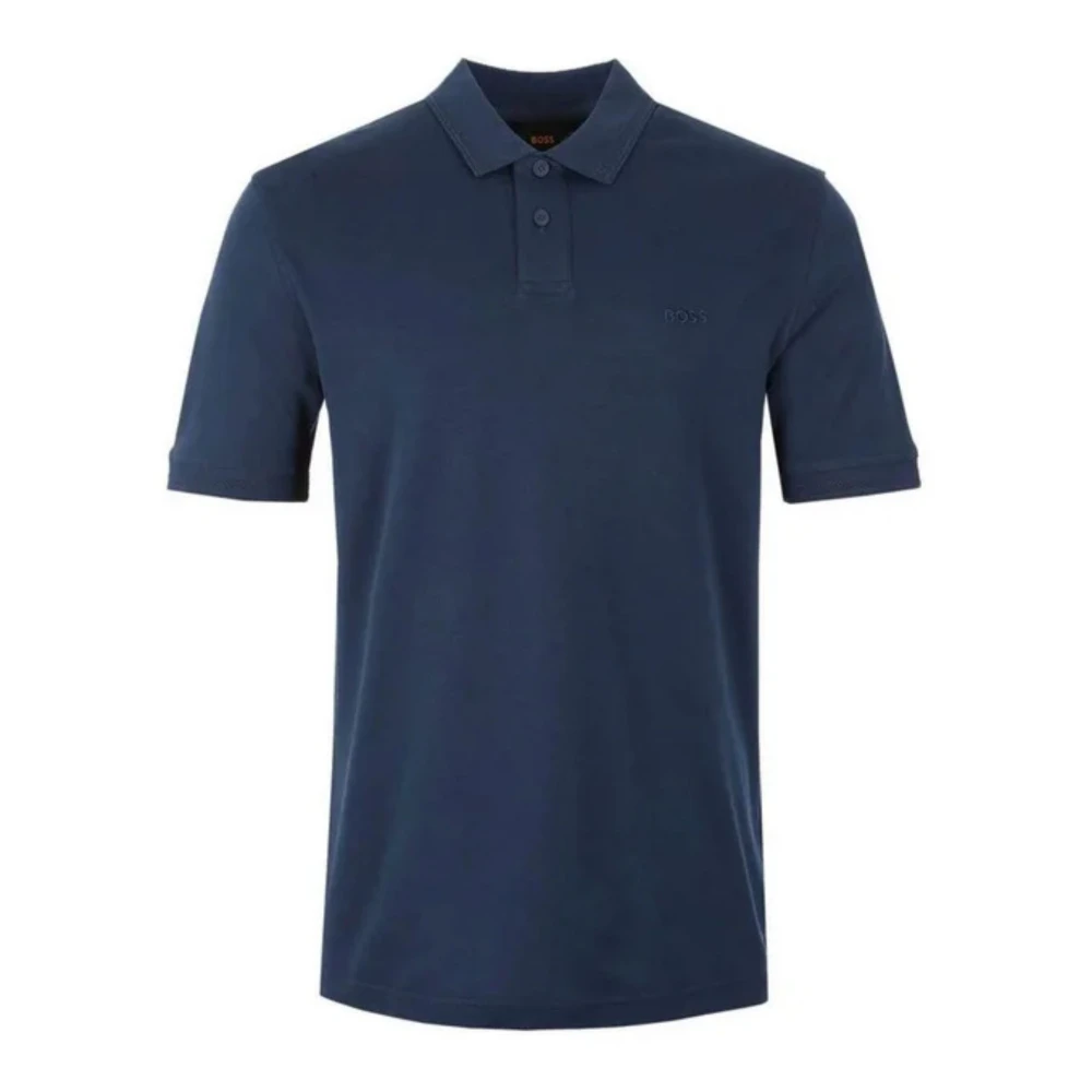Hugo Men's Blue Polo Shirts, M, Slim Fit Cotton Polo Shirt