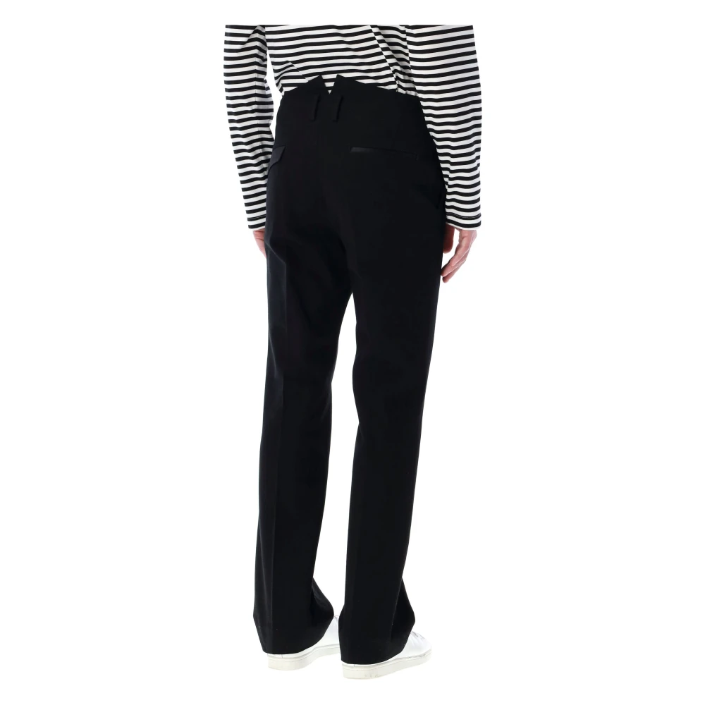 Junya Watanabe Zwarte Chino Broek Rechte Pijp Black Heren