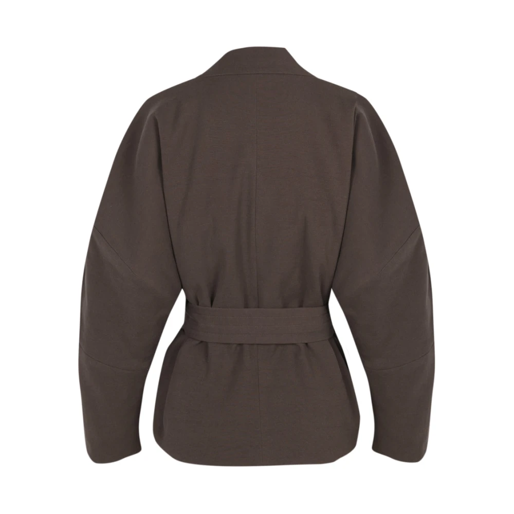 Cortana Bruine jas met riem Brown Dames