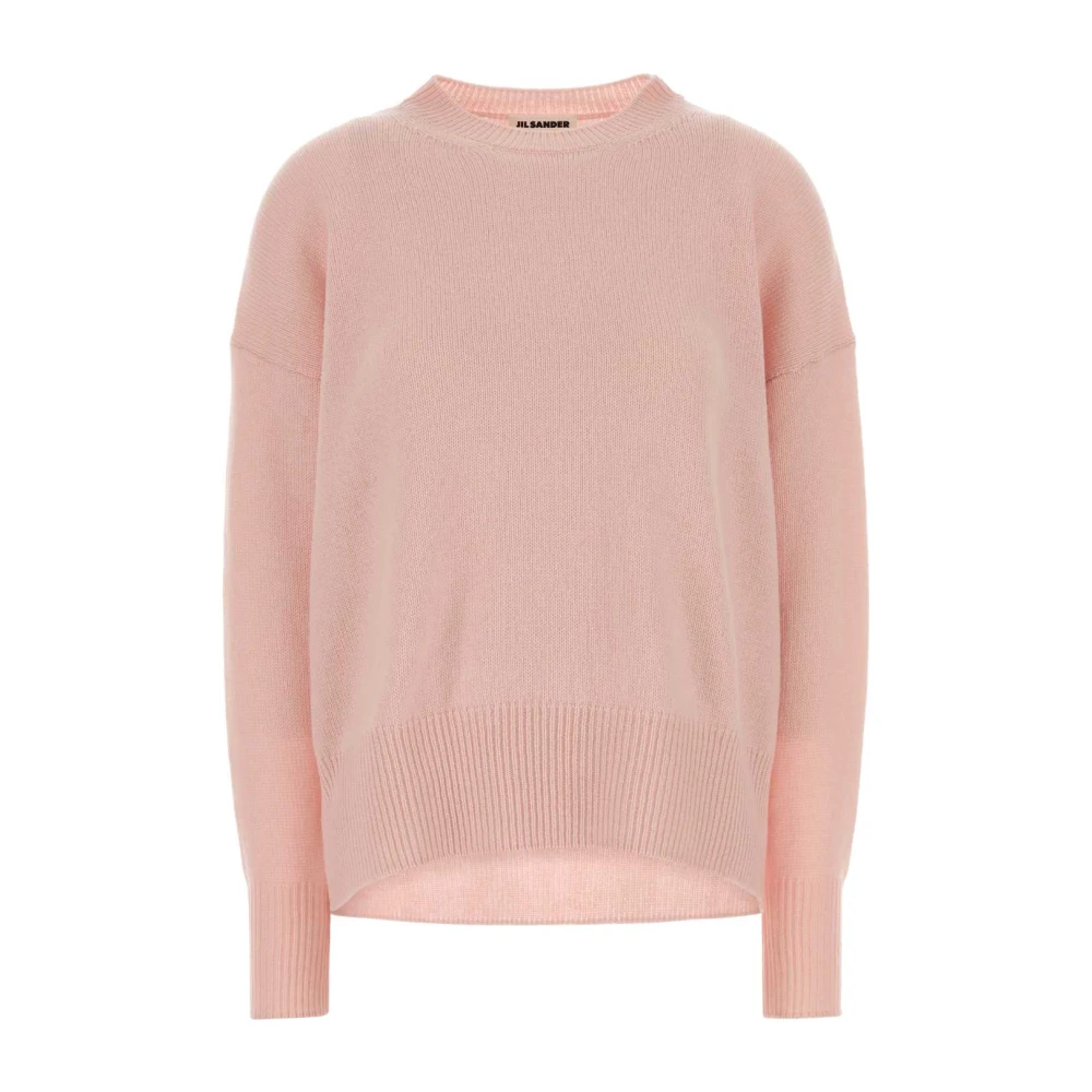 Jil Sander Women's Pink Oversized Cashmere Sweater