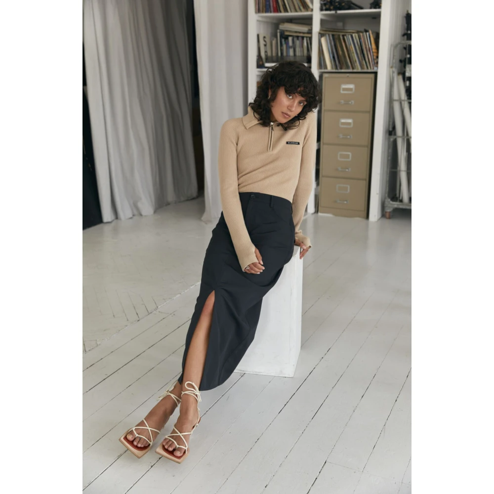 Blanche Fairtrade Katoen Zip Jumper Beige Dames