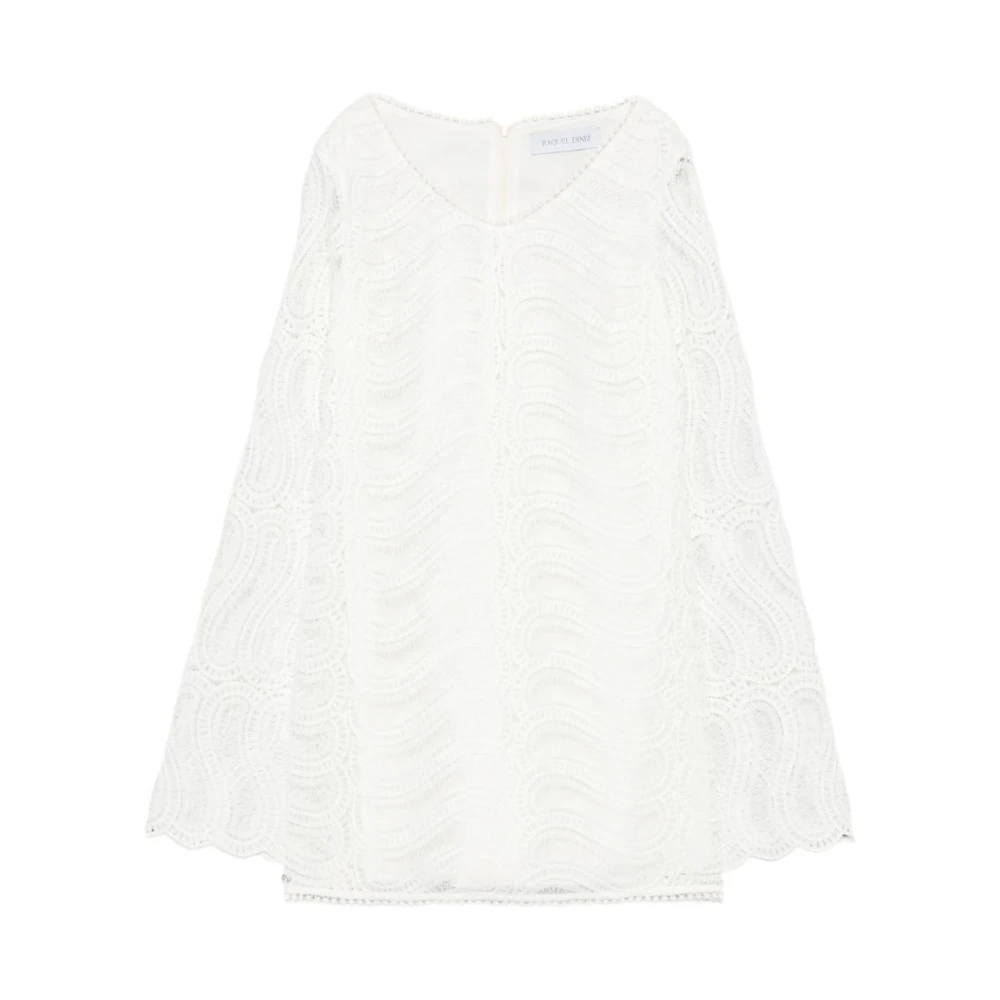 Raquel Diniz Women's White Blouses, L, Mini Dress