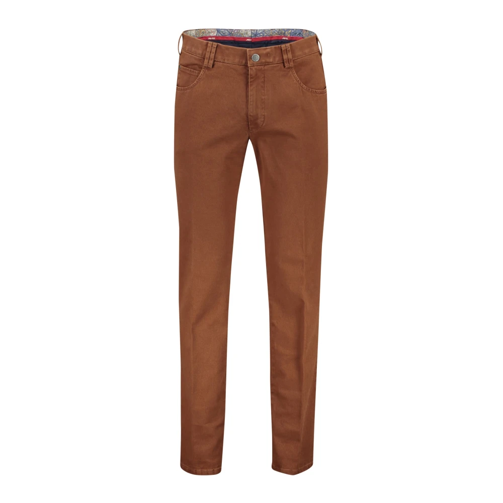 Meyer Bruine katoenen chino broek Brown Heren