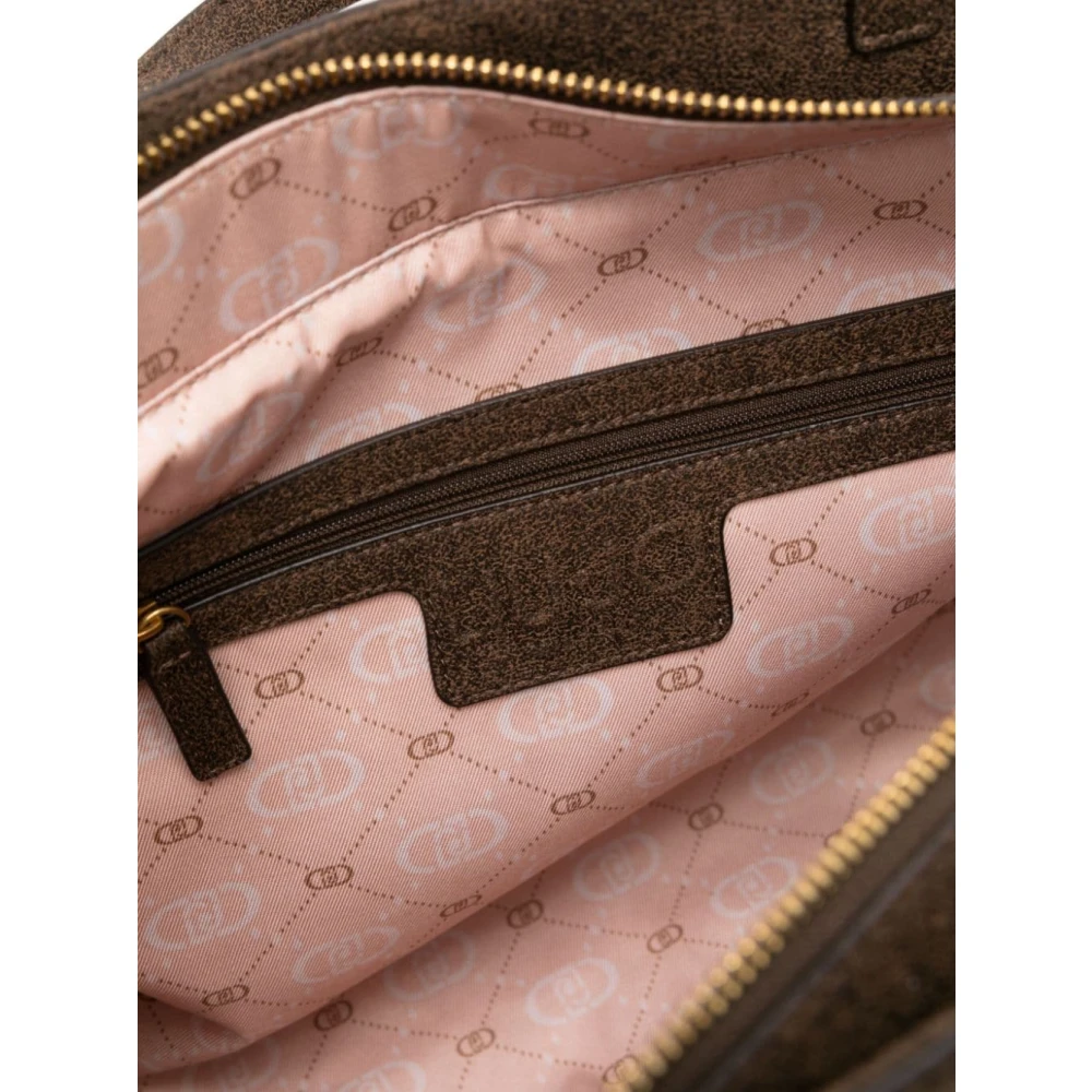 Liu Jo Bruine Eco Leren Schoudertas Brown Dames