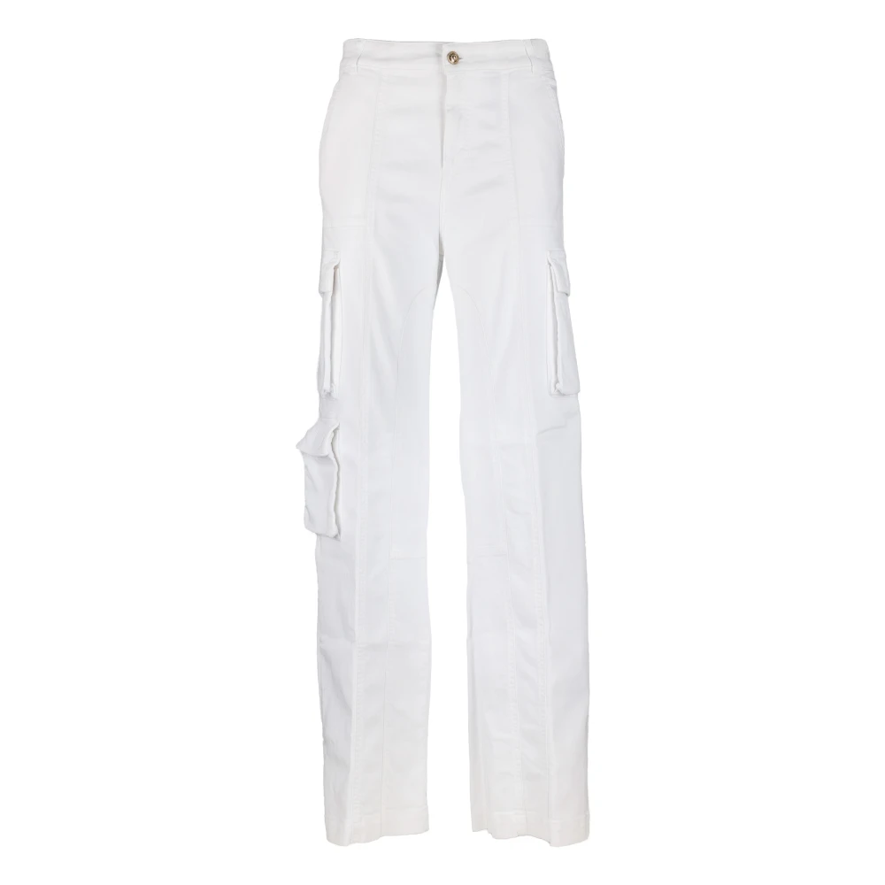 Versace Jeans Couture Vita Jeansbyxor - Oversized Fit White, Dam