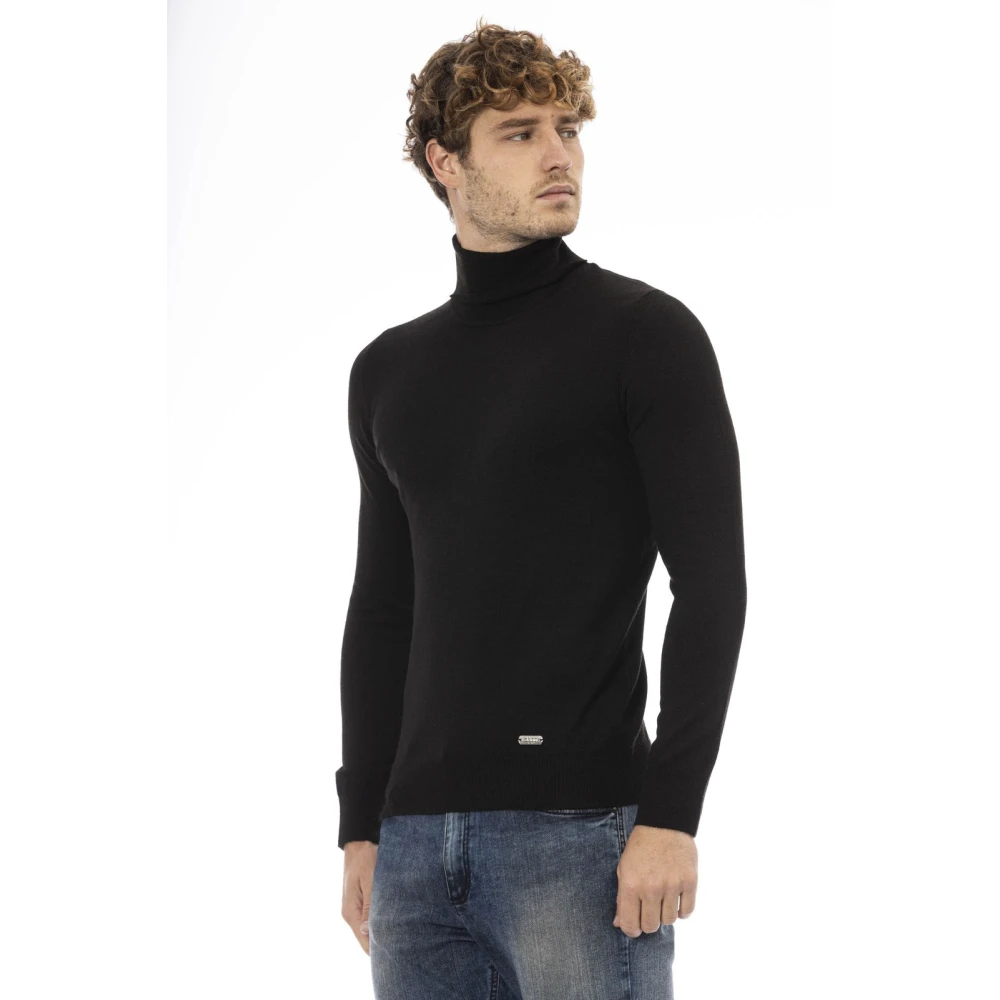 Baldinini Trendy Gebreide Trui met Monogram Detail Black Heren