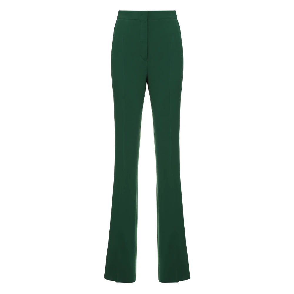 Max Mara Studio Green Wide Trousers, Female, Xl, Cosmo Cady Trousers
