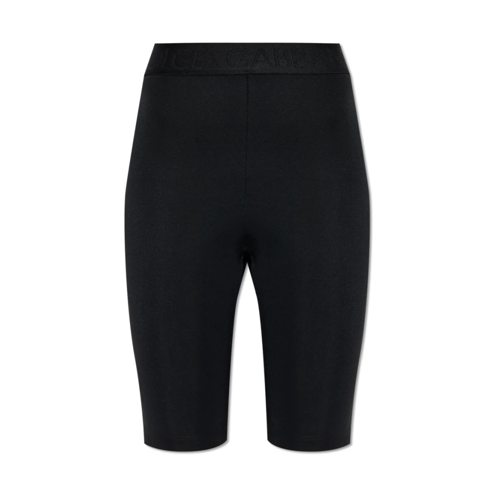 Dolce & Gabbana Mujer Negro - Leggings Cortos - Trousers - S