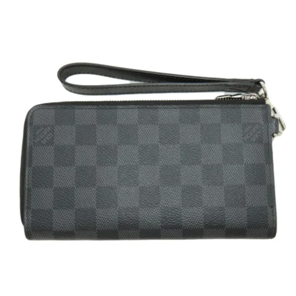 Louis Vuitton Vintage Pre-owned Canvas wallets Black Heren