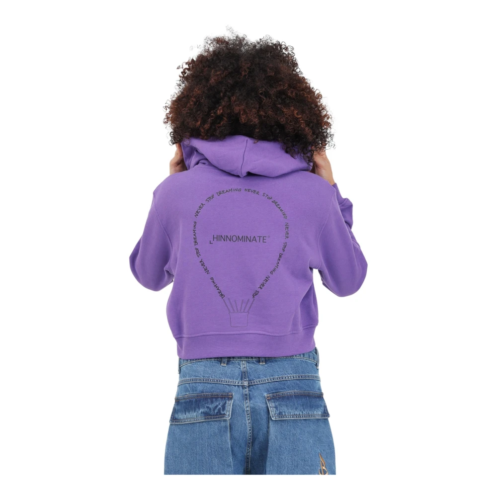Hinnominate Exclusieve Sweatshirt met Capuchon Purple Dames