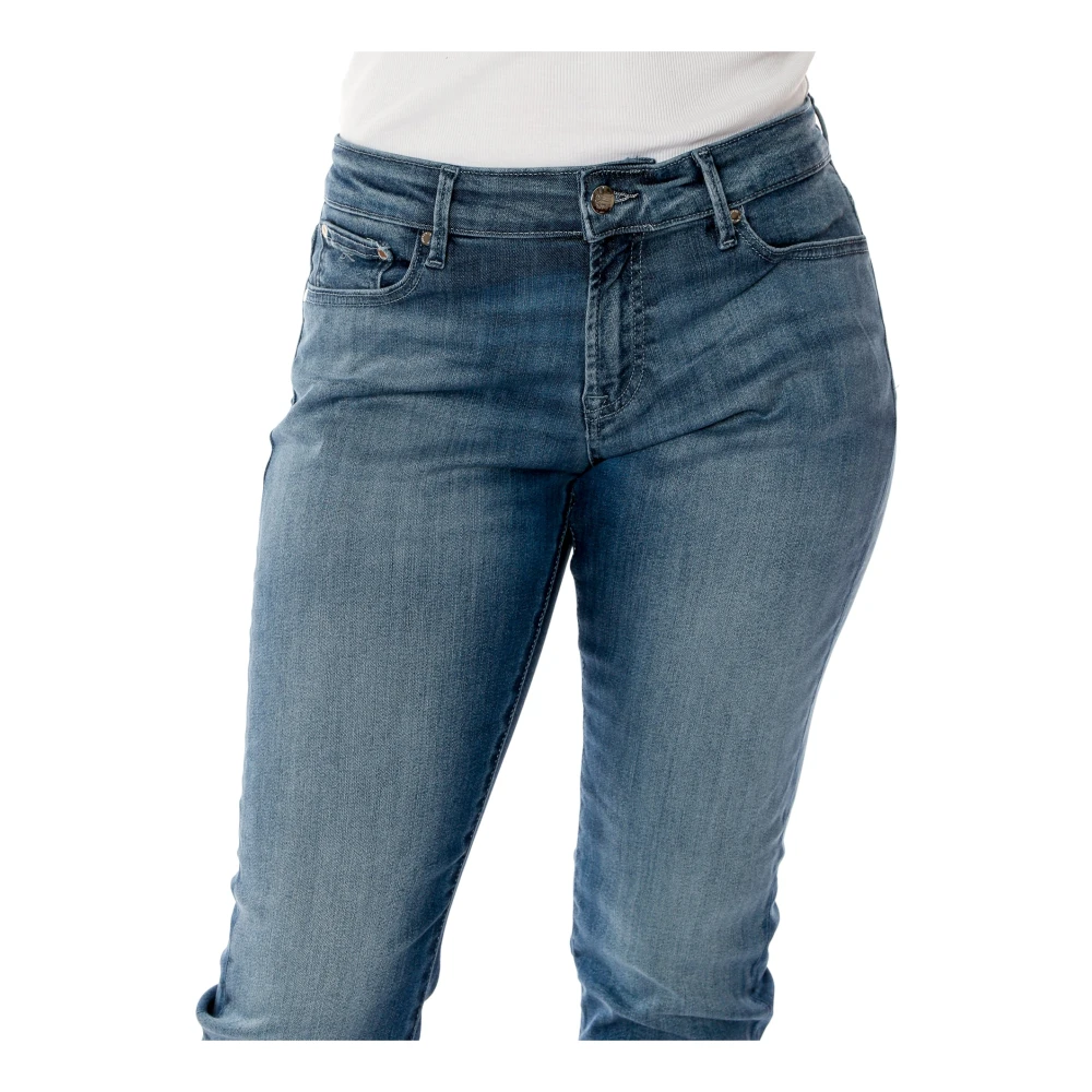 Denham Midwaist Boyfriend Jeans Blue Dames