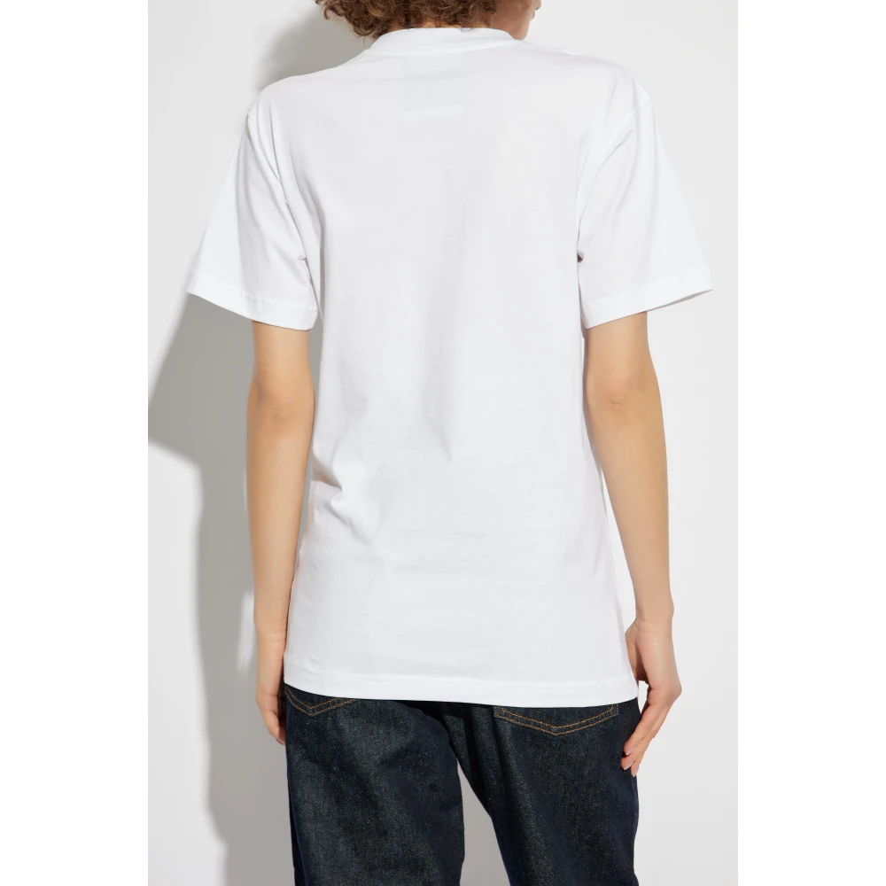 Moschino T-shirt met print White Dames