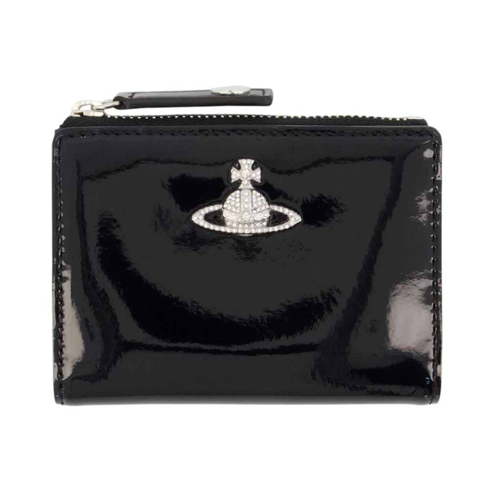 Vivienne Westwood , Wallets & Cardholders, Female, Black, One Size, Slim Flap Card Holder