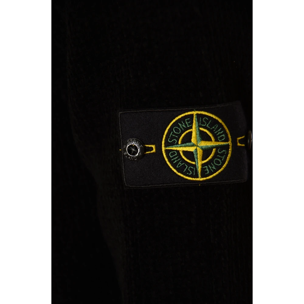 Stone Island Zwarte Truien voor Mannen Black Heren