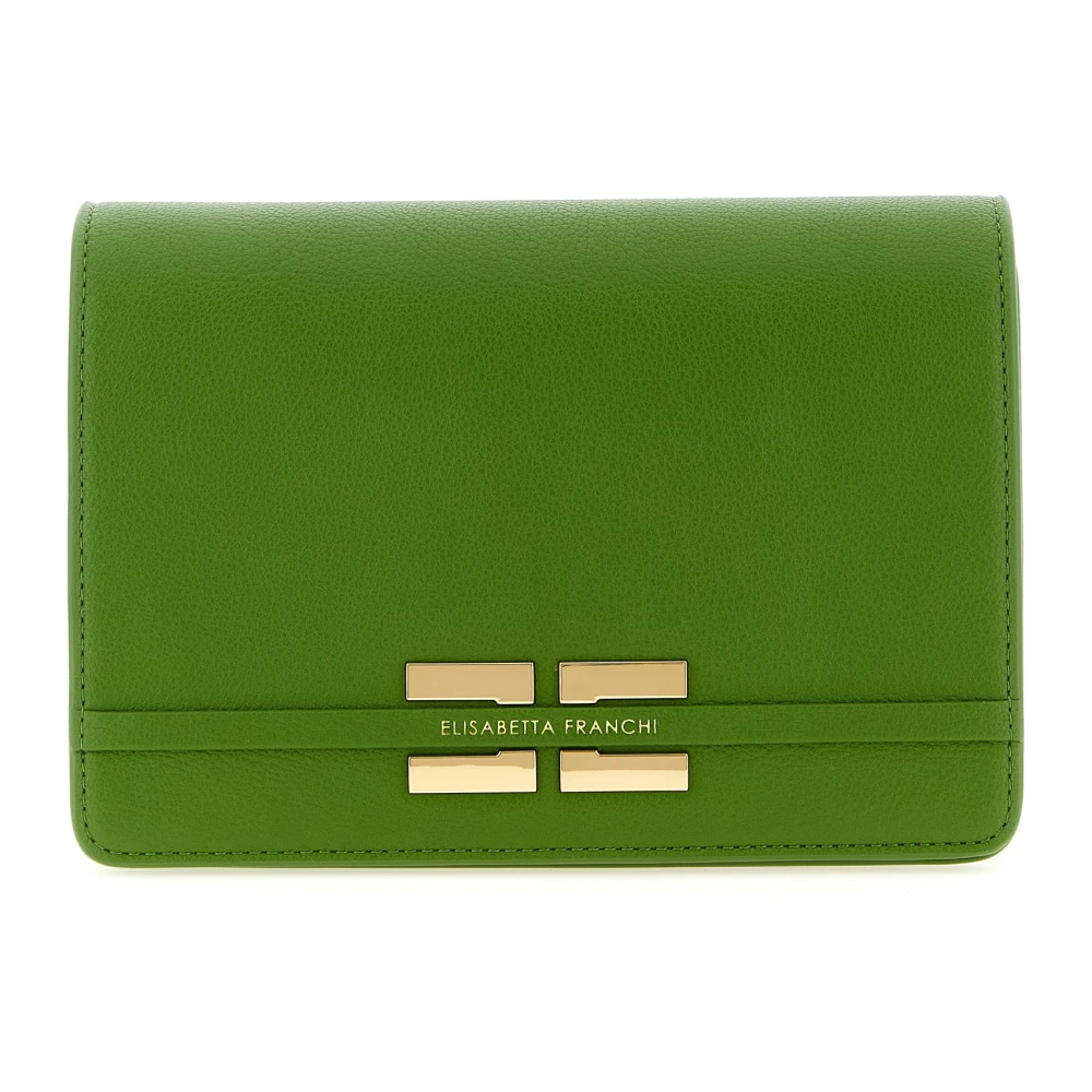 Elisabetta Franchi Green Crossbody Bag - Female - Cross Body Bags - One Size - Bags