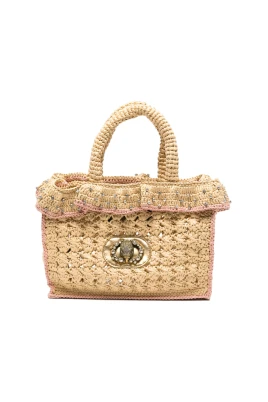 Chelsea Ruffle Tote Bag