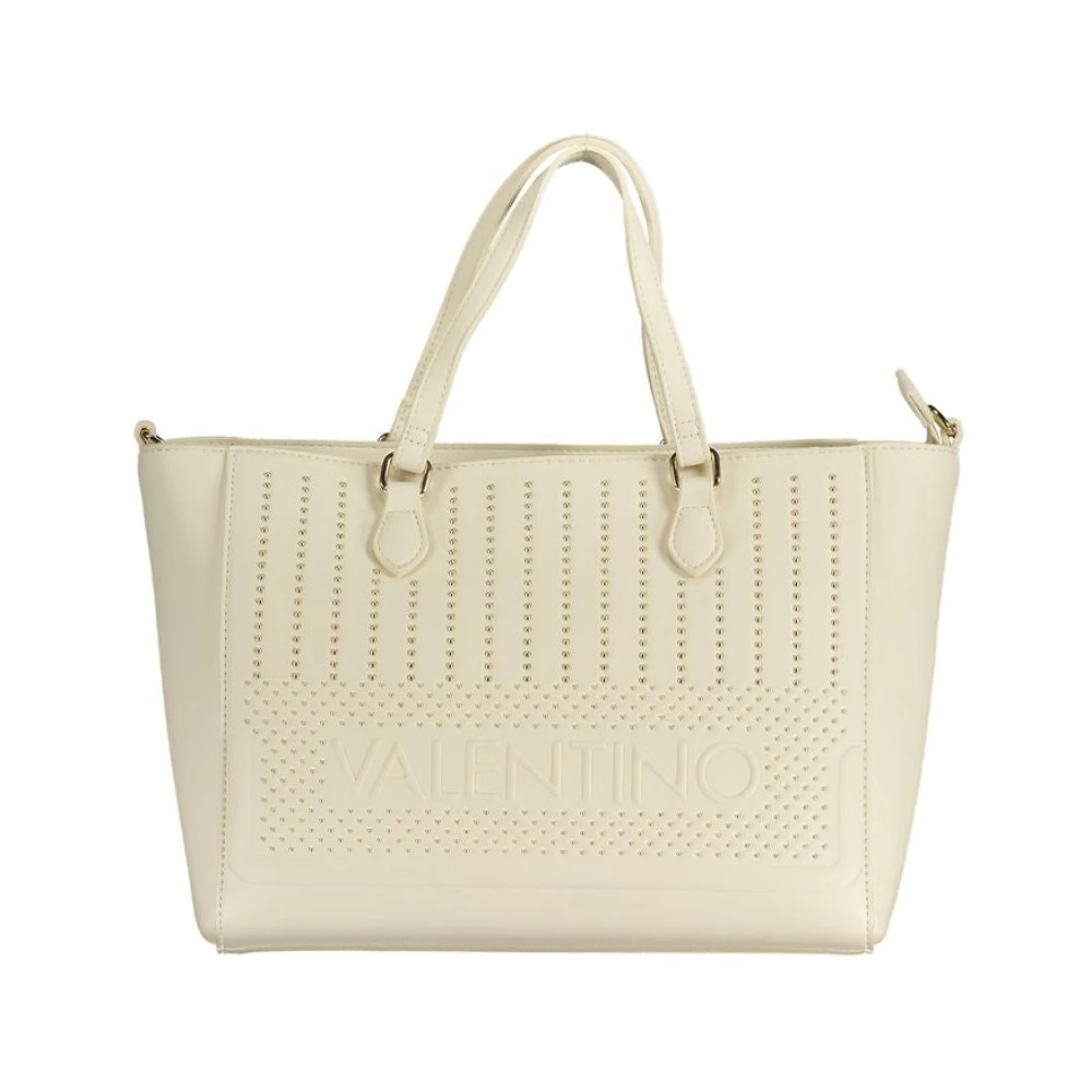 Valentino By Mario Valentino Women's White Handbag With Adjustable Shoulder Strap