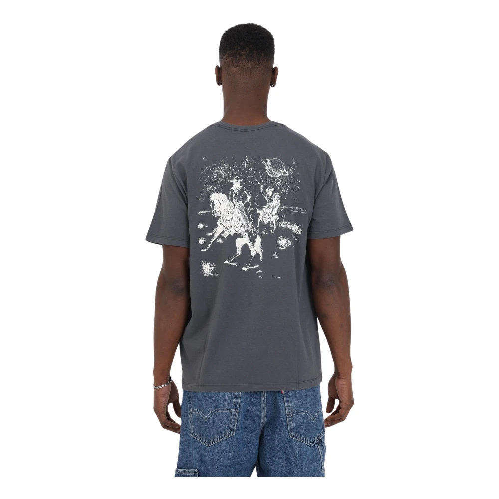 Levi's Grijze Western Logo T-shirt Gray Heren