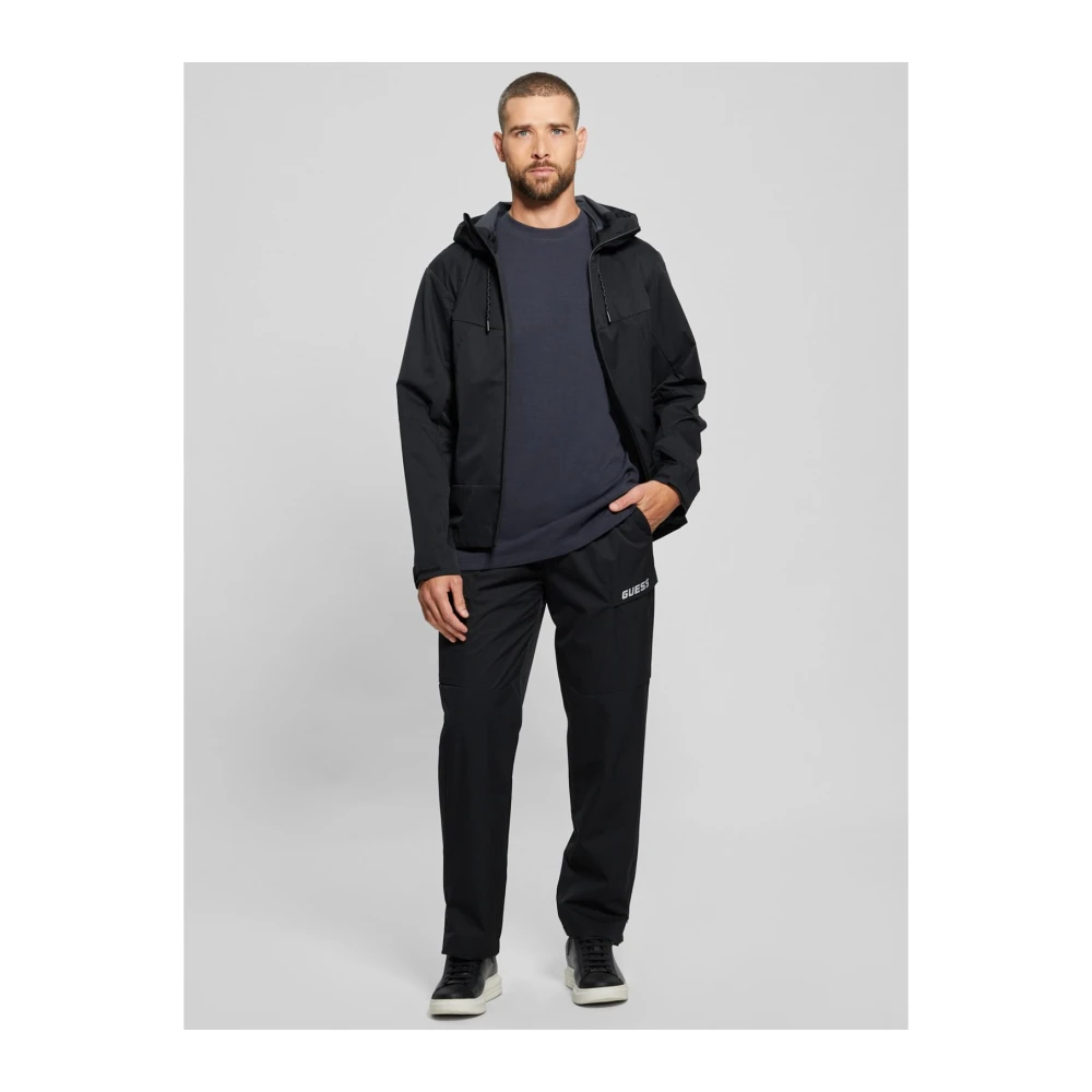 Guess Capuchonrits Jas Zwart Black Heren