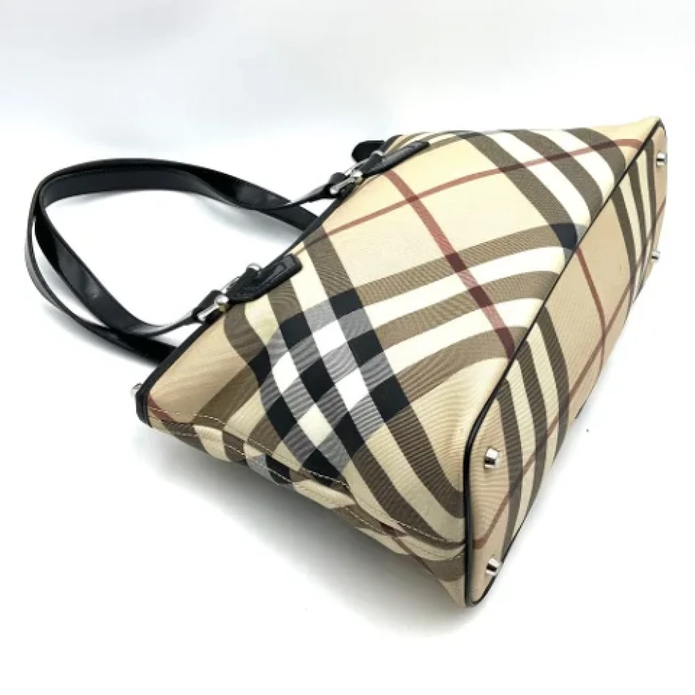 Burberry Vintage Pre-owned Fabric totes Beige Dames