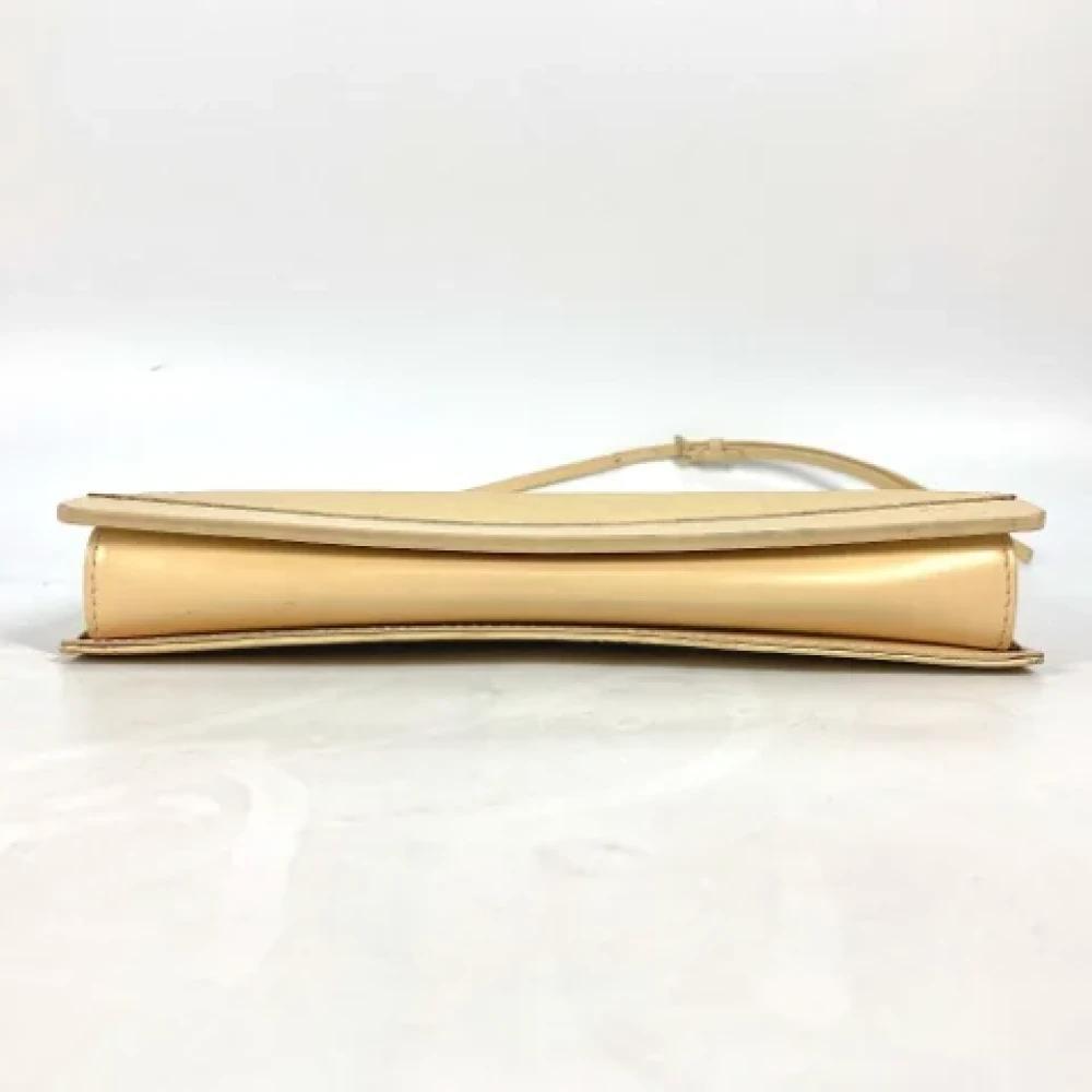 Louis Vuitton Vintage Pre-owned Leather clutches Yellow Dames