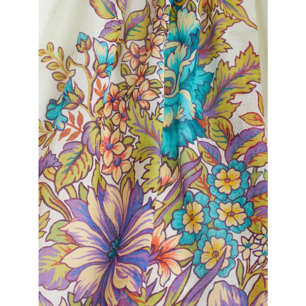 ETRO Witte Bloemen Blouse Multicolor Dames