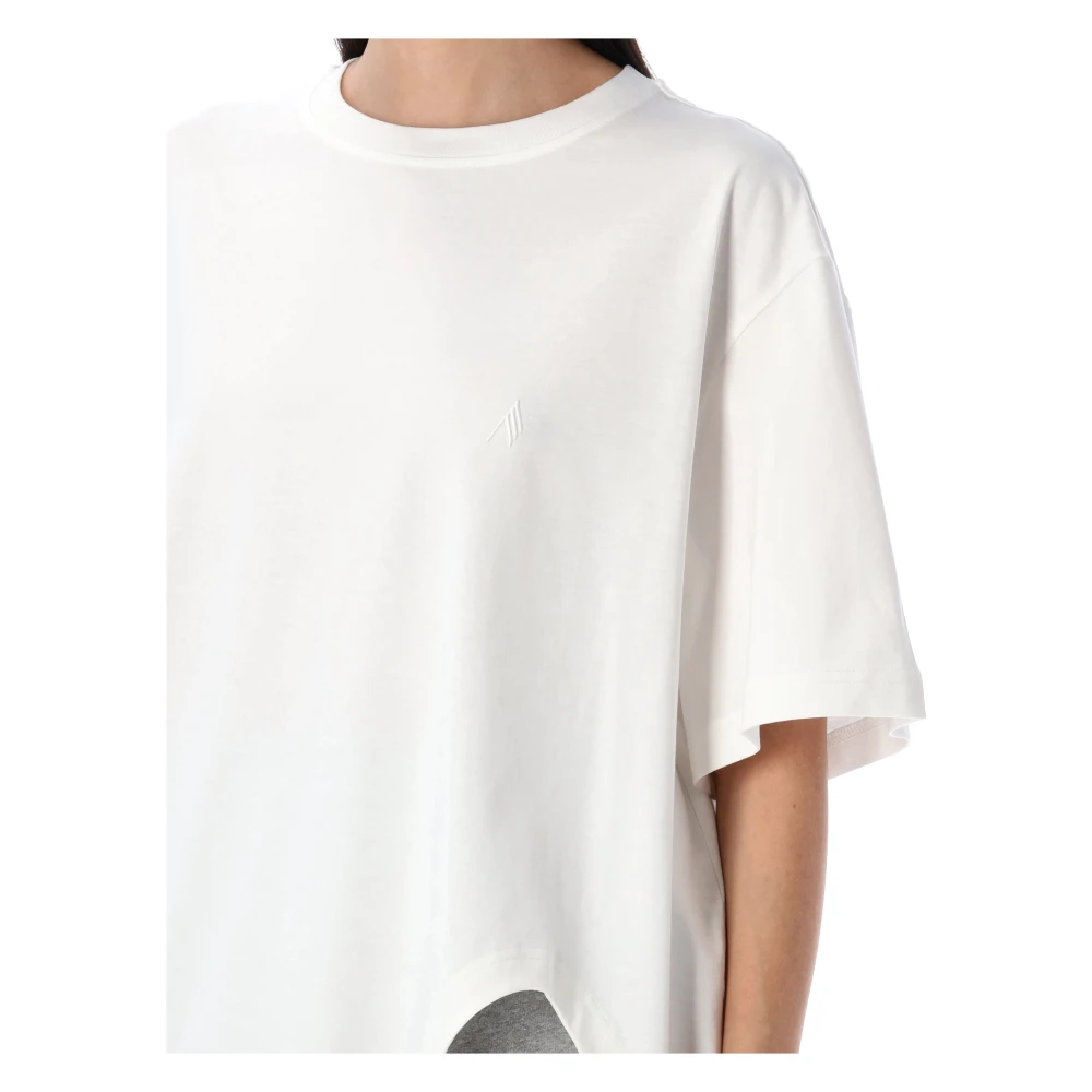 The Attico Stijlvolle Tee met Uniek Ontwerp White Dames