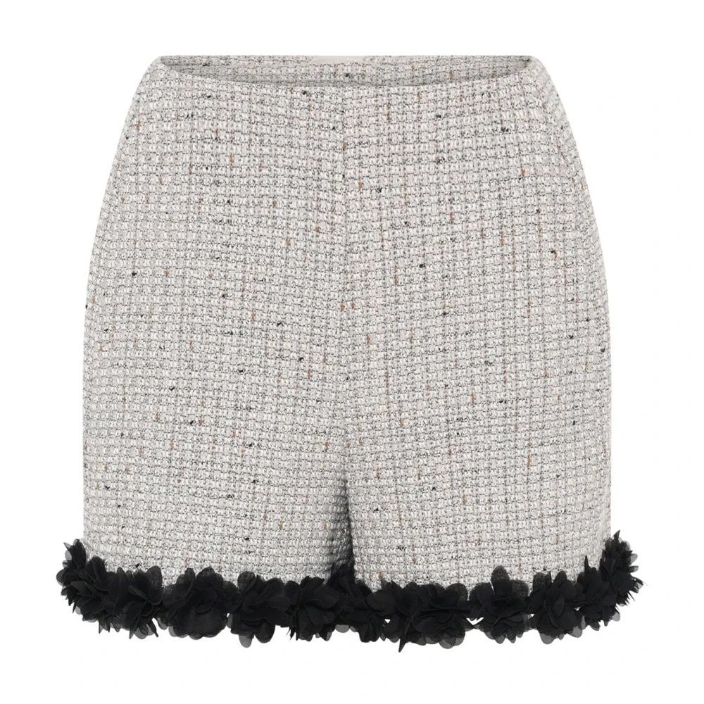 Bruuns Bazaar Grijze geruite shorts Gray Dames