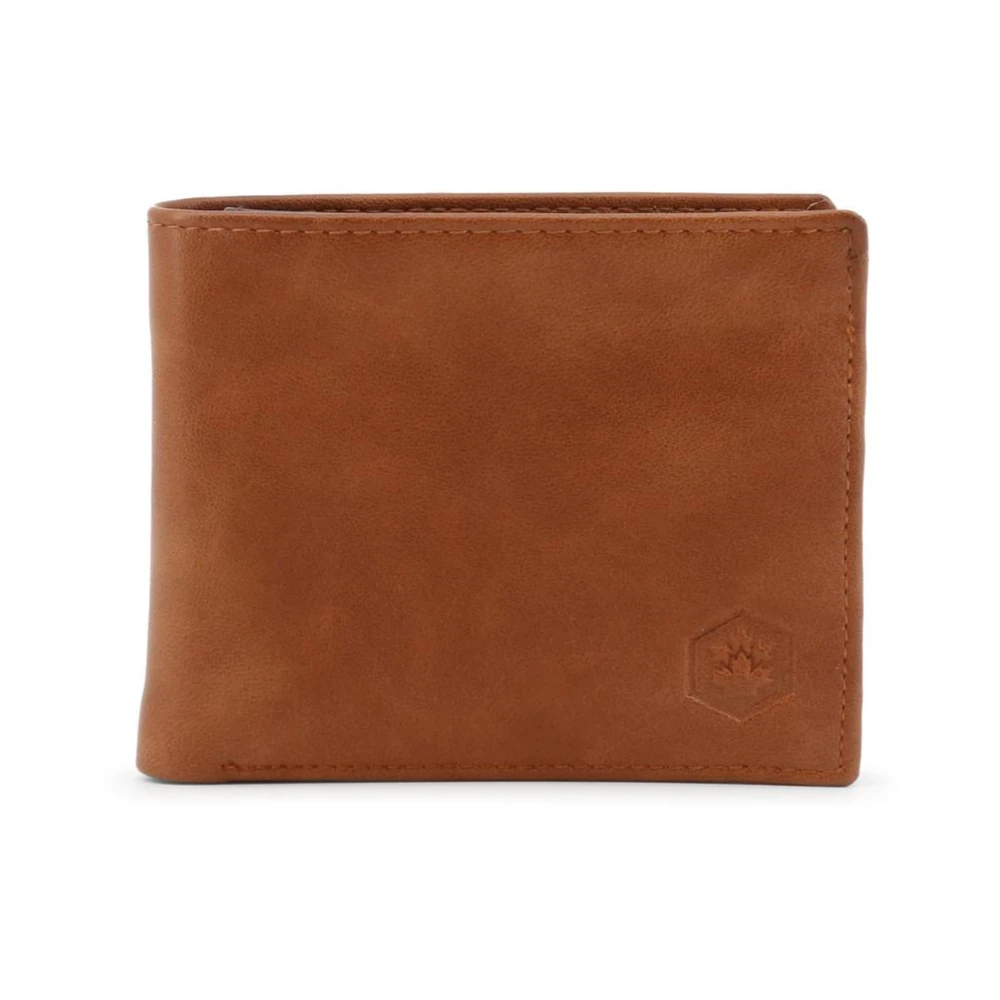 Lumberjack Men's Brown Leather Credit Card Holder With Coin Purse