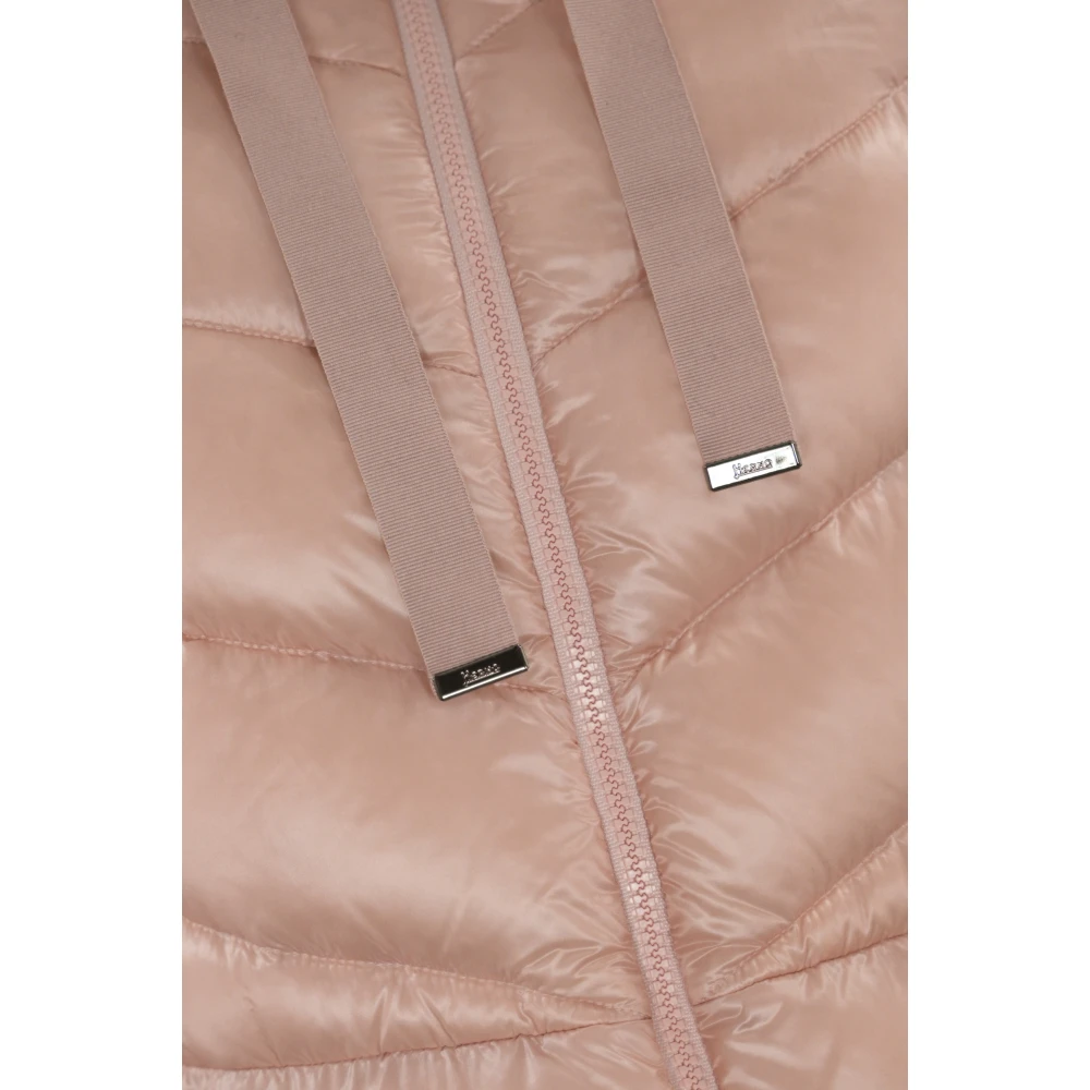 Herno Gewatteerde Roze Jas met Capuchon Pink Dames