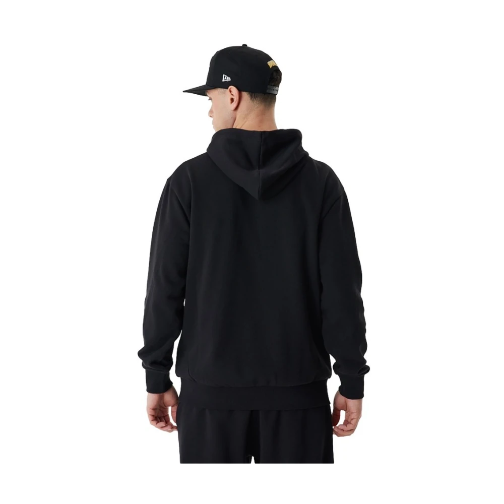new era Zwarte Bulls Team Script Hoodie Black Heren