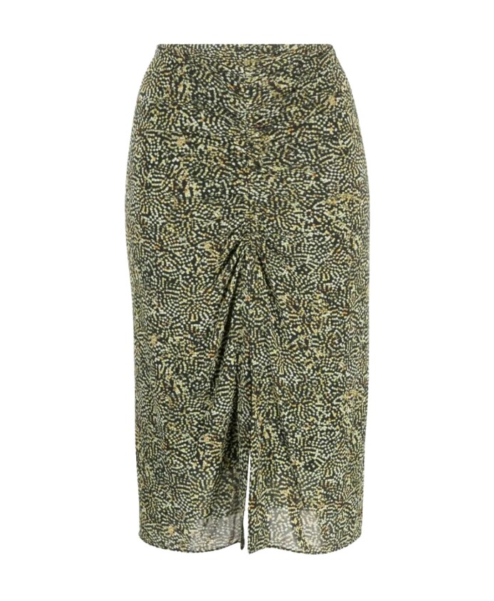 green-patterned-midi-skirt