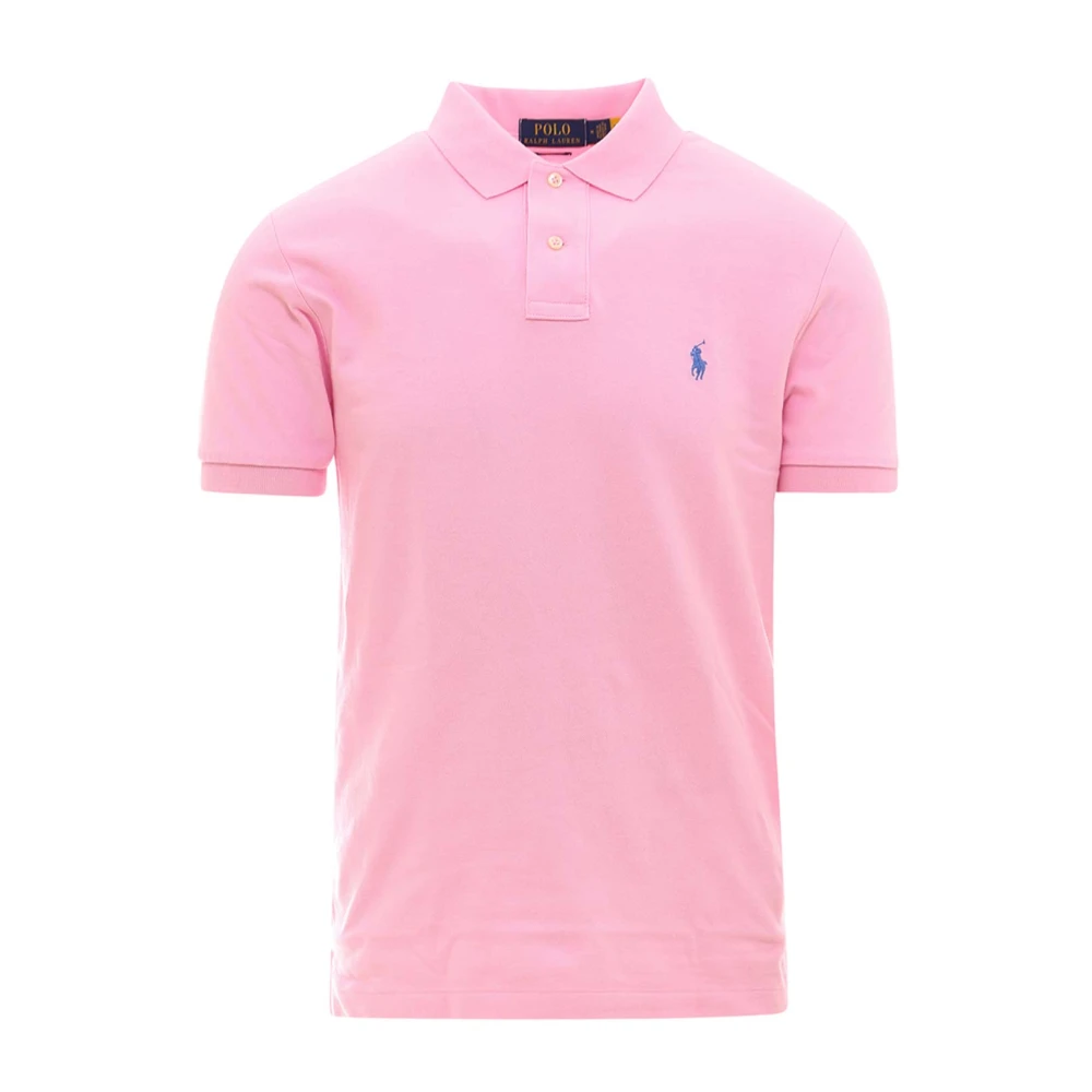 Polo Ralph Lauren Men's Pink Polo Shirts, 2XL, Slim Fit Polo