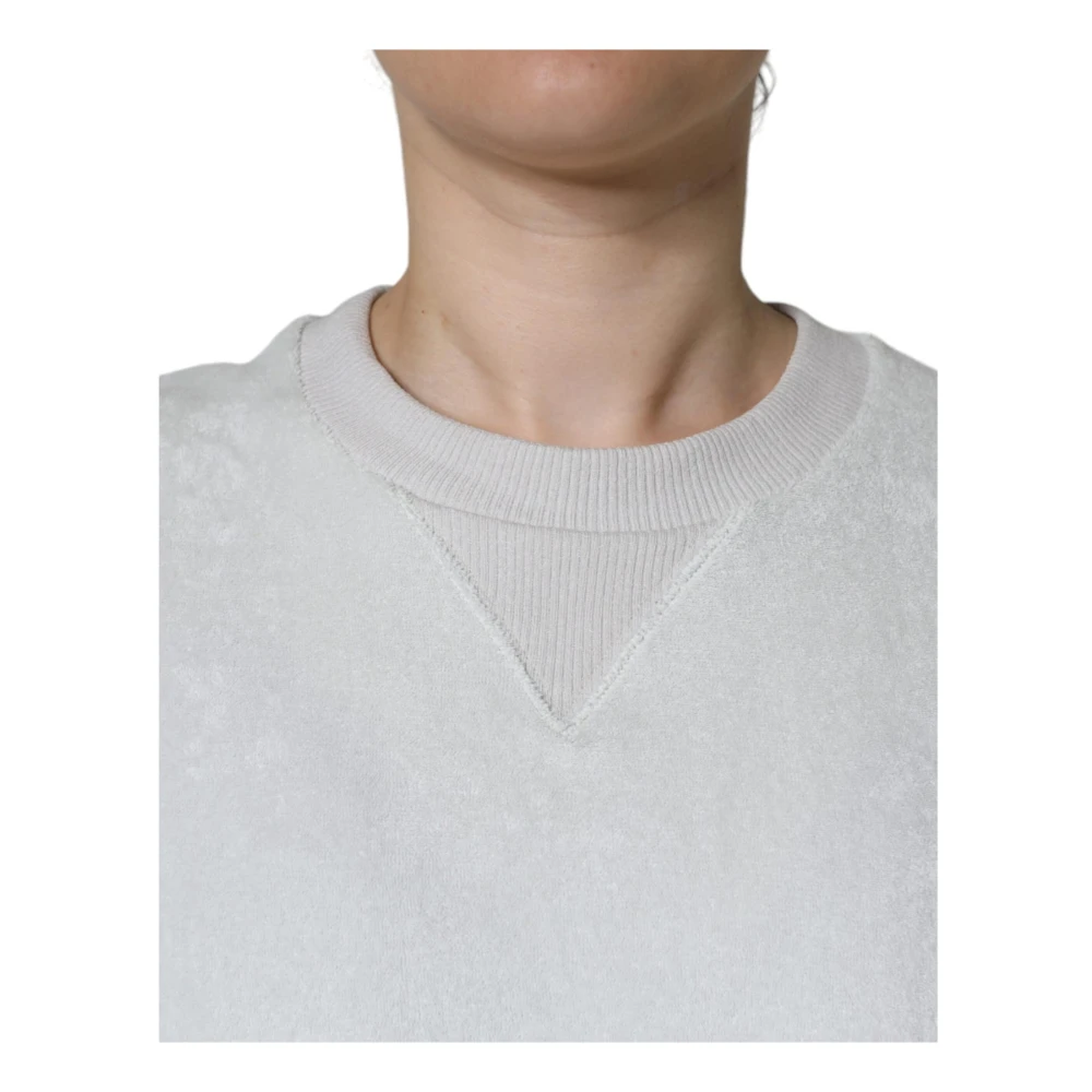 Dolce & Gabbana Witte Nylon Stretch Pullover Sweater White Dames