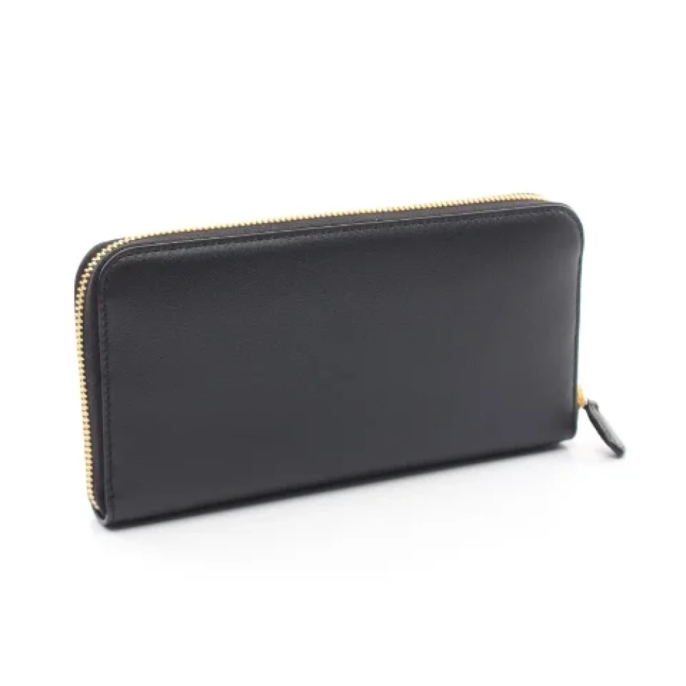 Prada Vintage Pre-owned Leather wallets Black Dames