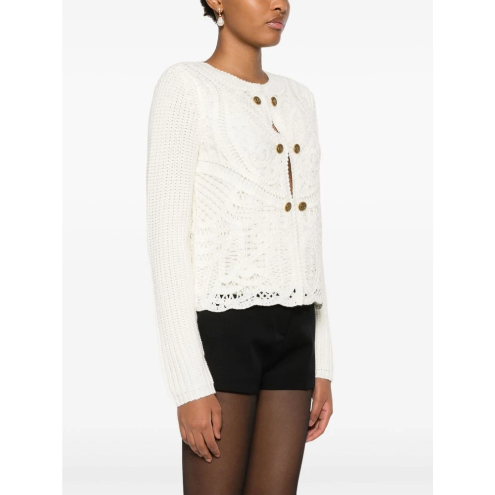 Twinset Witte Parka Jas voor Vrouwen White Dames